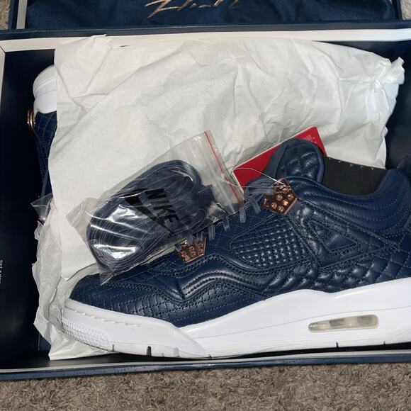 Size 10 - Nike Air Jordan 4 Retro Premium (Obsidian/Obsidian-White) DS NIB main image 7